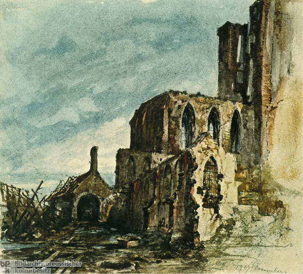 Hitlers Aquarell einer Ruine (1919)